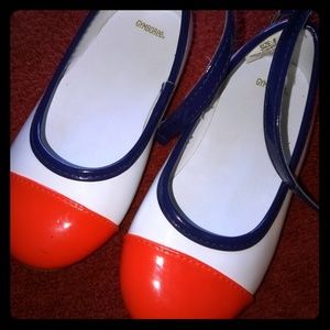 Gymboree red & white  dress shoes
